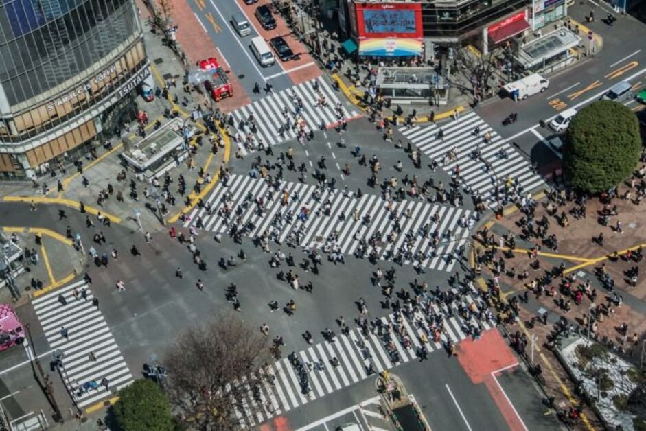 Famous Shibuya Crossing in Tokyo, one of the top things to do in Tokyo