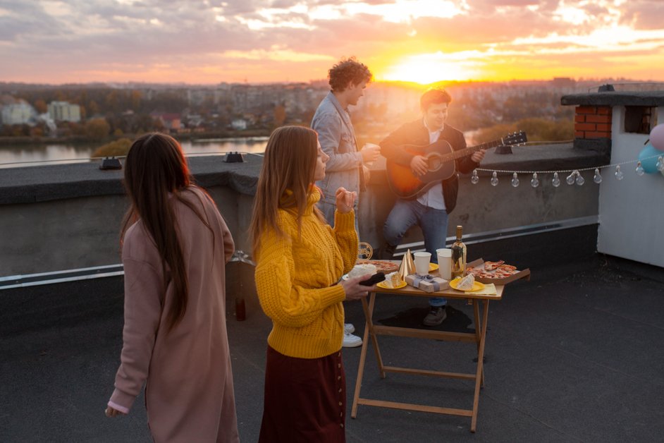 Rooftop bars in Paris with city skyline view