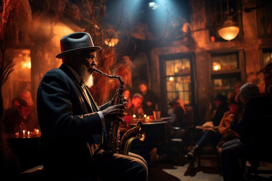 Jazz night in Saint-Germain-des-Prés, Paris with live music atmosphere