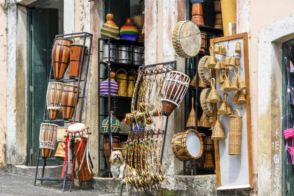 Colorful stalls at Saint-Ouen Flea Market, Paris