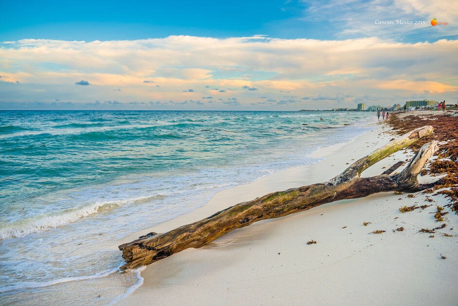 Beautiful beaches of Cancun Mexico
