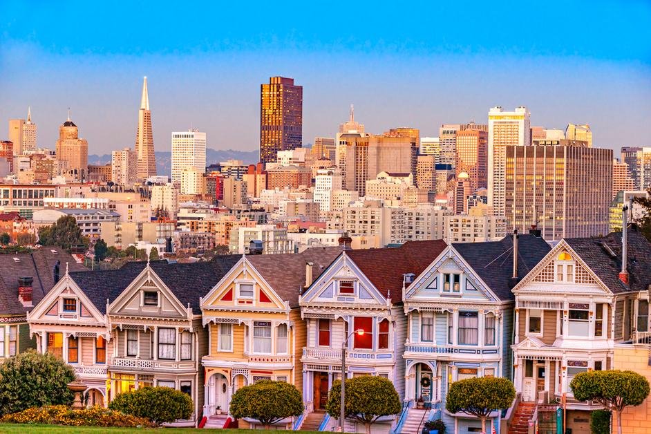 Painted Ladies Victorian houses in San Francisco