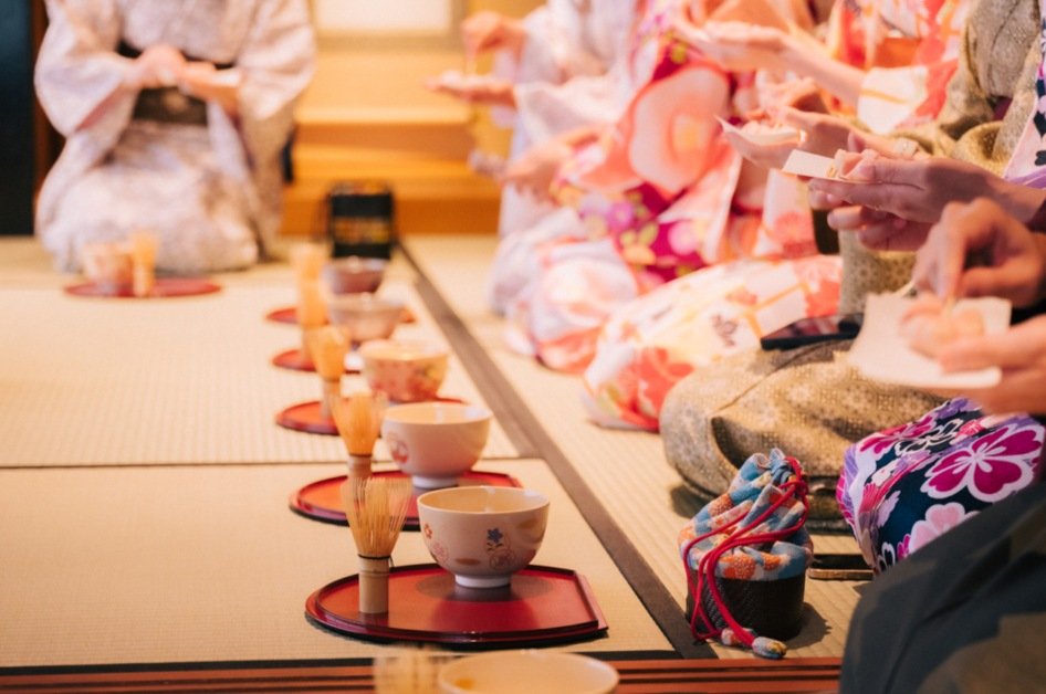 Traditional tea ceremony in Kyoto showcasing Japanese culture and customs